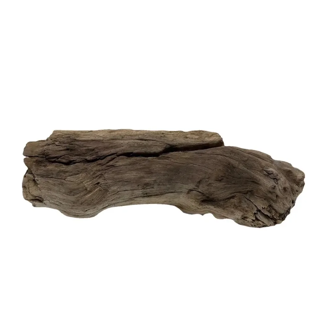 Large White Weathered Driftwood Log Sculpture – Natural Coastal Decor Statement